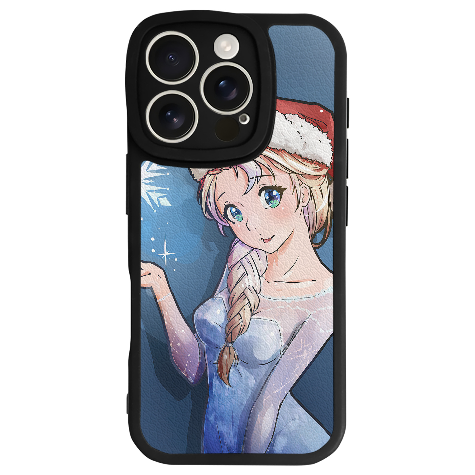 （画像用） アナと雪の女王 アンナ エルサ Frozen Anna Elsa 【iPhone 16シリーズ対応】シリコンスマホケース（レザー調） 材質：シリコン